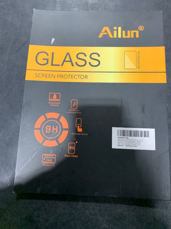 Photo 1 of Ailun Screen Protector for iPad Air 11 Inch 2025/2024 [7th/6th Generation, M3/M2], iPad Pro 11 Inch 2024 5th Generation Tempered Glass [Face ID & Apple Pencil Compatible] Case Friendly[2 Pack]