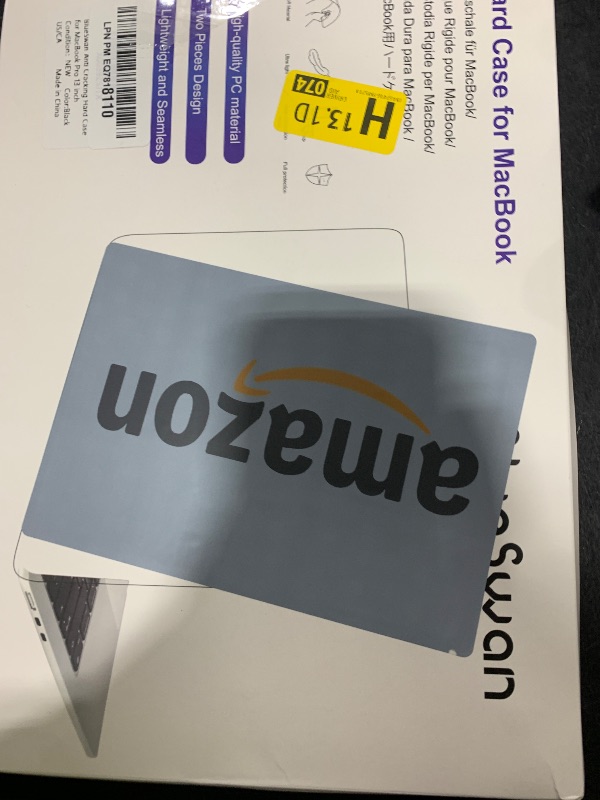 Photo 1 of BlueSwan Anti-Cracking Hard Shell Case Compatible with MacBook Pro 13 inch, M2/M1 2025 2022-2017 A2338 A2289 A2251 A2159 A1989 A1706 A1708, Anti-Fingerprint Soft TPU Bumper, Frosted Black