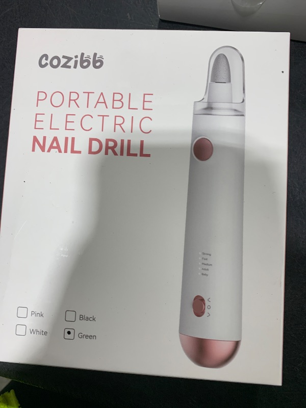 Photo 1 of Electric Nail Drill, 8-in-1 Cordless Electric Nail File with LED Light, 5 Speeds Rechargeable Manicure and Pedicure Kit Hand Foot Care Tool for Nail Grinder Trim Polish for Women Baby