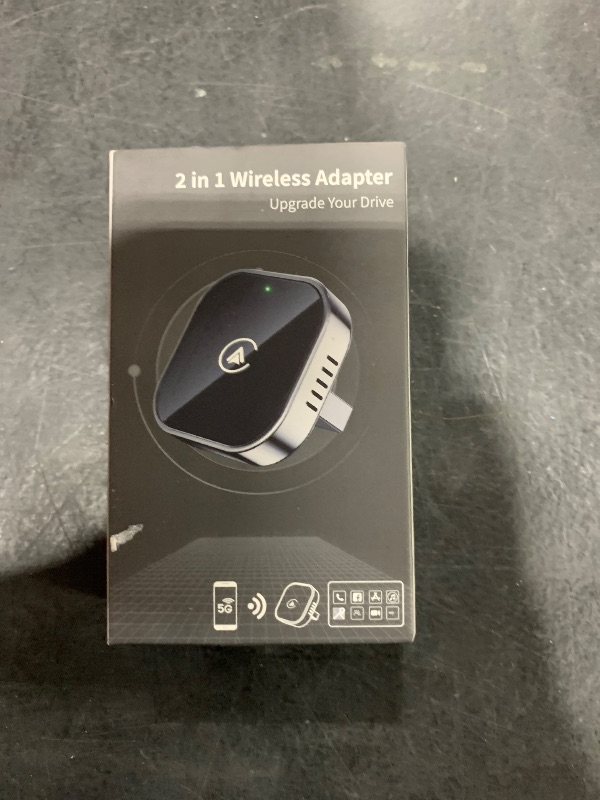 Photo 1 of Teeran 2 in 1 Wireless CarPlay and Android Auto Adapter, Easy Setup Plug and Play, Fast Seamless Use Supports 1000+ Car's with Built-in Wired Car Play/Android Auto, Compact Sleek Design Car Adapter