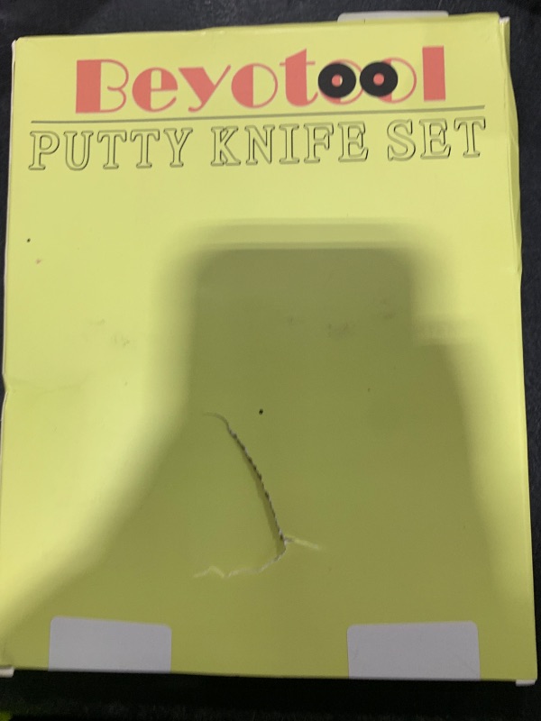 Photo 1 of Putty Knife, 4Pcs Spackle Knife Set (2, 3, 4, 5 in), Stainless Steel Paint Scraper, Taping Knife Tool for Repairing Drywall, Removing Wallpaper, Applying Putty, Plaster, Cement, Adhesive