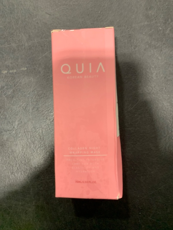 Photo 1 of QUIA Overnight Collagen Wrapping Mask – Wake Up with Firmer, Hydrated Skin – Easy Peel-Off Formula – Korean Skincare for Radiance and Elasticity – For All Skin Types, 75ml