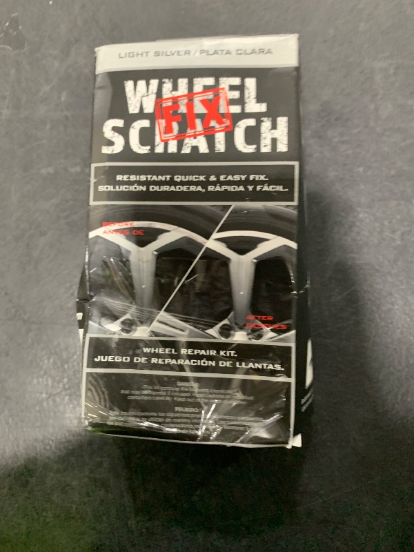 Photo 1 of Wheel Scratch Fix® Light Silver Rim Touch Up Paint, Wheel Scratch Repair Kit, Alloy Curb Rash Repair Kit, Rim Touch Up Pen, Universal Wheel Paint, DIY Alloy Rim Repair (Light Silver)