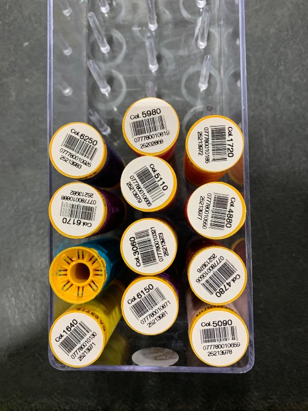 Photo 1 of Gutermann Spool Box 26 Cotton Thread Set, Assorted Colors (6818670)