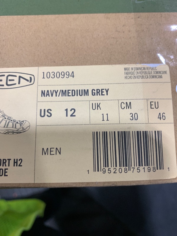 Photo 1 of KEEN Men's Newport H2 Closed Toe Water Sandals, Navy/Medium Grey, 12 WIDE