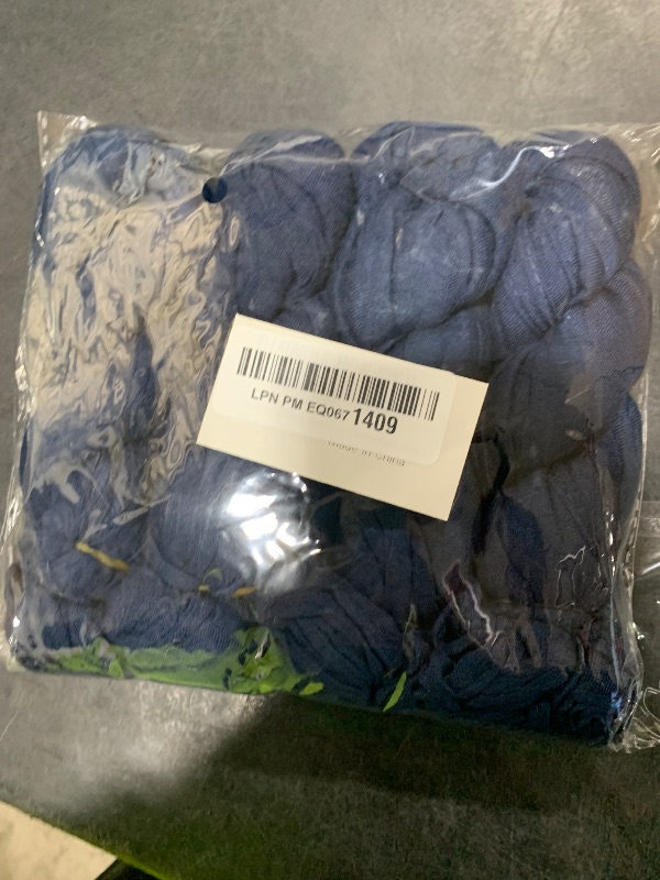 Photo 1 of DeZerlor 20 Pack Navy Blue Cheesecloth Napkins Fall Thanksgiving Cloth Napkins Set of 20 Navy Dinner Table Napkins Bulk 21x21 Inches for Thanksgiving Wedding Bridal Shower Baby Shower Xmas Party