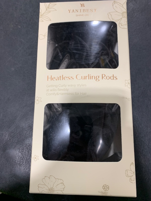 Photo 1 of Yanibest Heatless Curls Overnight, Soft Heatless Hair Curler to Sleep in, No Heat Ribbon Wrap, Heatless Curling Set for Long Short Hair with Hair Scrunchies and Clip