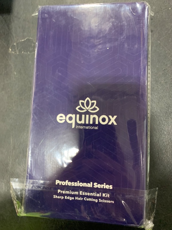 Photo 1 of Equinox Professional Hair Scissors Set - Premium Essential Kit, Includes Hair Cutting Scissors, Thinning Shears, Straight Razor, Basic Comb, Cleaning Cloth, & Sandpaper - Hair Salon & Barber Supplies