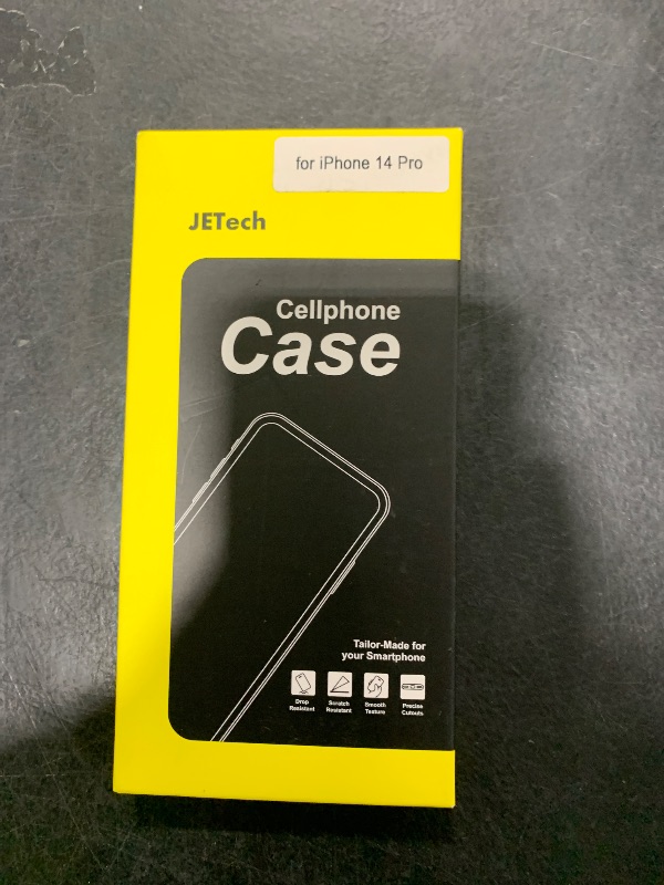 Photo 1 of JETech Case for iPhone 14 Pro 6.1-Inch, Non-Yellowing Shockproof Phone Bumper Cover, Anti-Scratch Clear Back (Clear)