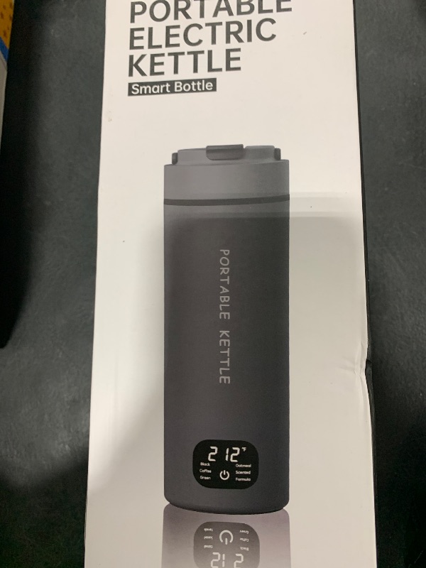 Photo 1 of HOWDIANQY Dual Voltage Portable Electric Kettle Travel Hot Water for Tea,Coffee, 6 Temperature Controls and LCD Display, 316 Stainless Steel and Large Capacity 450ml, Auto Shut Off&Boil Dry Protection