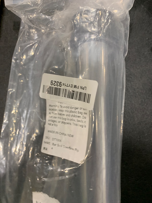 Photo 1 of 2 Pcs Bar Sink Overflow Pipe 7.48 Inches Sink Strainer Pipe Sink Drain Tube Bar Kitchen Sink Plugs for Holes Pipe Stopper Bathroom Pipes Fittings Drain Pipes of Metal