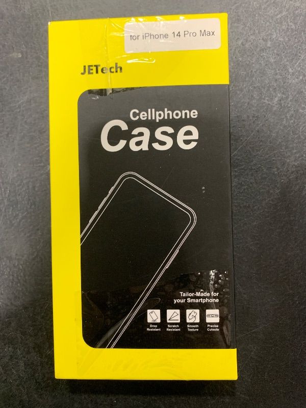 Photo 1 of JETech Silicone Case for iPhone 14 Pro Max 6.7-Inch, Silky-Soft Touch Full-Body Protective Phone Case, Shockproof Cover with Microfiber Lining (Black)