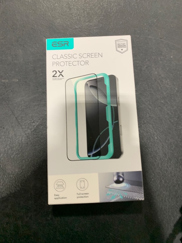 Photo 1 of ESR 3 Pack for iPhone 17 Pro Screen Protector, [9H Hardness] [Military Grade Shatterproof] Full Coverage Tempered Glass Film with Easy Installation Tool, HD Clear, Scratch Resistant