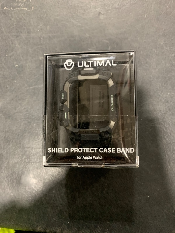 Photo 1 of ULTIMAL Rugged Case with Band for Apple Watch 44mm,Compatible with Apple Watch Series SE 3/SE 2/SE Generation/6/5/4, Military Grade Shockproof Bumper Cover for iWatch Tactical Band Men (44mm,Black)