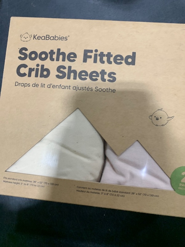 Photo 1 of KeaBabies 2-Pack Organic Crib Sheets for Boys, Girls - 52x28 Fitted Crib Mattress Sheet Neutral, Breathable Jersey Cotton Cover for Baby Bed, Toddler Mattress, Soft & Cute Prints (Cameo)