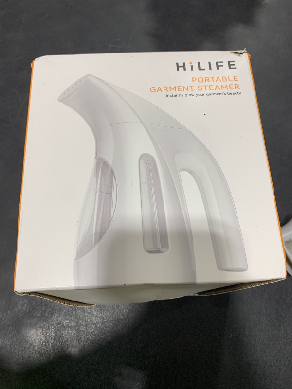 Photo 1 of HiLIFE Steamer for Clothes, Portable Handheld Design, 240ml Big Capacity, 700W, Strong Penetrating Steam, Removes Wrinkle, for Home, Office(ONLY FOR 120V)-Black
