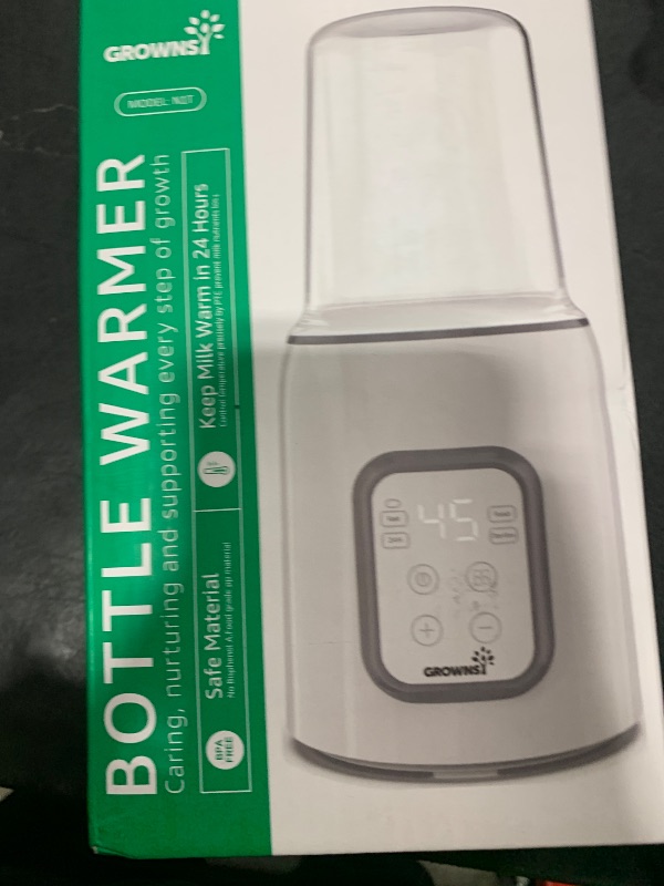 Photo 1 of Bottle Warmer, GROWNSY 8-in-1 Fast Baby Milk Warmer with Timer for Breastmilk or Formula, Accurate Temperature Control, with Defrost, Sterili-zing, Keep, Heat Baby Food Jars Function