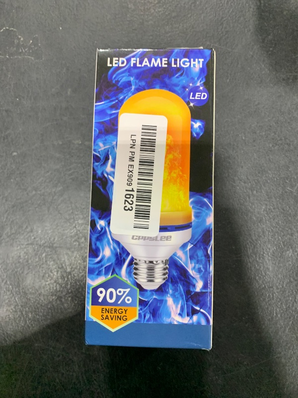 Photo 1 of CPPSLEE Upgraded LED Flame Light Bulbs, 4 Modes Flickering Light Bulbs, E26 Base Fire Flame Bulb for Halloween Decorations Outdoor, Christmas Lights Patio Indoor Home Decor (Yellow, 1 Pack)