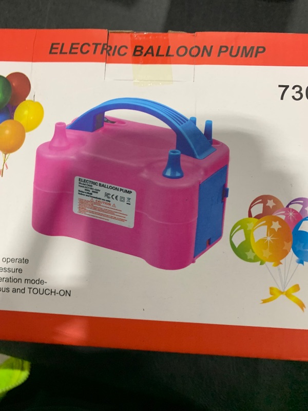 Photo 1 of Balloon Pump Electric, 110V 600W Balloon Blower Inflator Dual Nozzle Air Pump Balloons Inflator for Decoration, Party, Sport,Gifts:2 Balloon Tying Tools