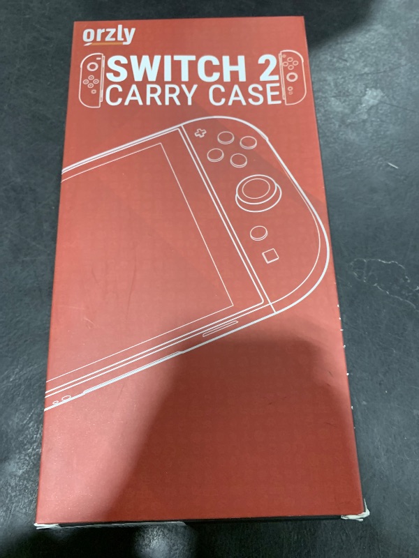 Photo 1 of Orzly Case for Nintendo Switch 2 Protective Travel Carry Case with Screen Padding, Game Cards & microSD Slots with Zipped & Open Pockets for Console Accessories - Gift Box Edition
