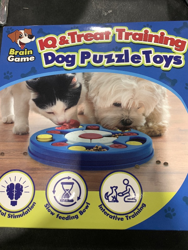 Photo 1 of Joansan Dog Puzzle Toy, Interactive Dog Game, Mentally Stimulating Treat Dispenser for Large Dogs, Food Grade Material, Sequential Skills, Portable