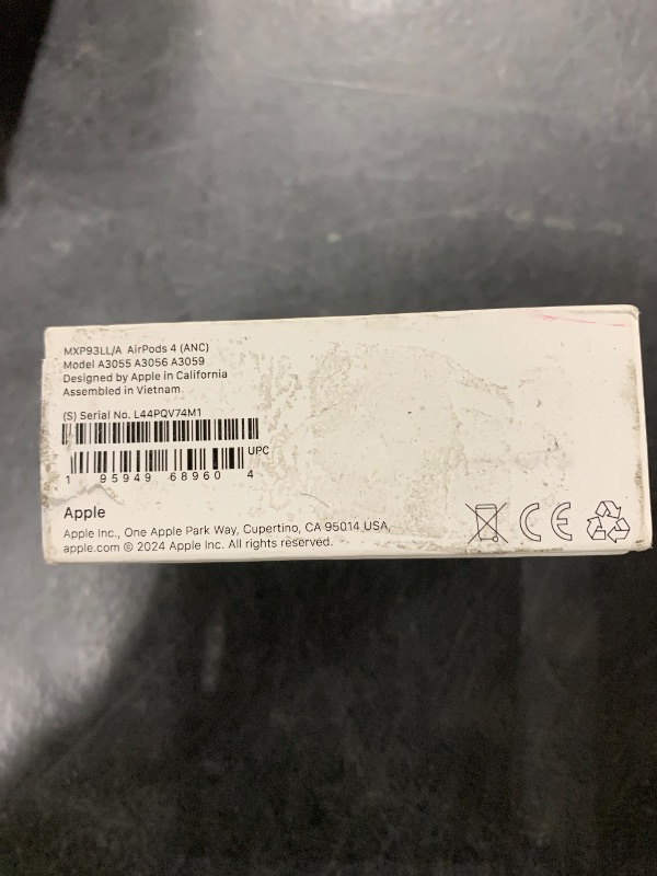 Photo 1 of Apple AirPods 4 Wireless Earbuds, Bluetooth Headphones, with Active Noise Cancellation, Adaptive Audio, Transparency Mode, Personalized Spatial Audio, USB-C Charging Case, Wireless Charging, H2 Chip