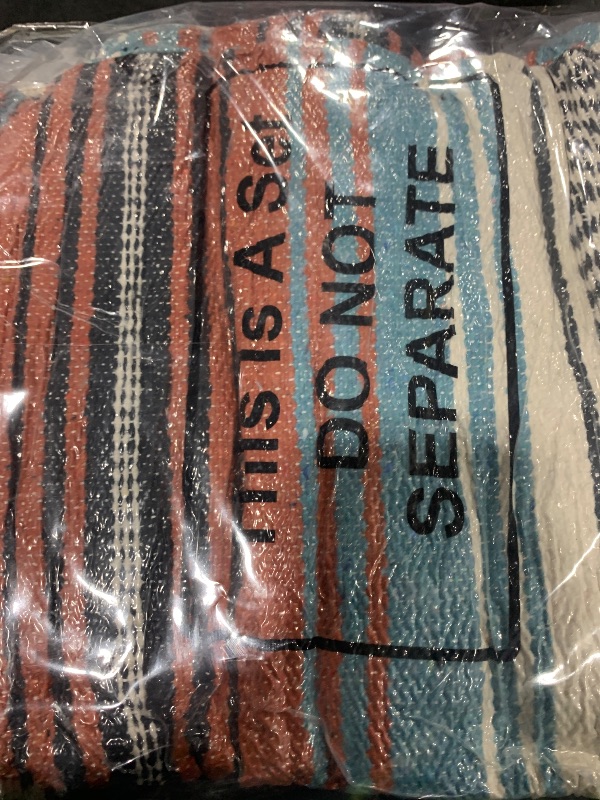 Photo 1 of Oudain 3 Pack Mexican Blankets and Throws 45 x 70 Inch, Cotton Outdoor Camping Cozy Baja Blanket Woven Serape Restorative Yoga Fiesta Fall Autumn Essential Supplies (Multi Colors)