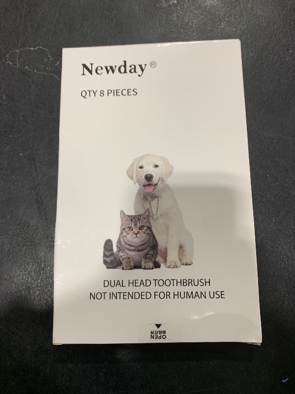 Photo 1 of Newday Dog Toothbrush Set of 8 - Dual Headed, Dental Hygiene Convenient Soft Toothbrush to Clean pet Teeth, Dog Tooth Brushes for Small to Large Dogs, Cats, and Most Pets, Teeth Brush in Bulk