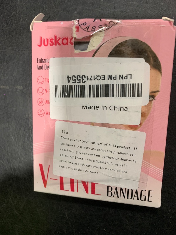 Photo 1 of Juskaa Chin Strap for Sleeping,Adjustable Chin Strap,Jaw Strap,Jawline Shaper,V Line Lifting Mask,Black,M