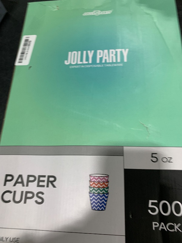 Photo 1 of 500 Pack 5oz Paper Cups, Multicolor Paper Disposable Cups, Small Mouthwash Cups, Cold Beverage Drinking Cup for Party, Travel and Event (Strip)