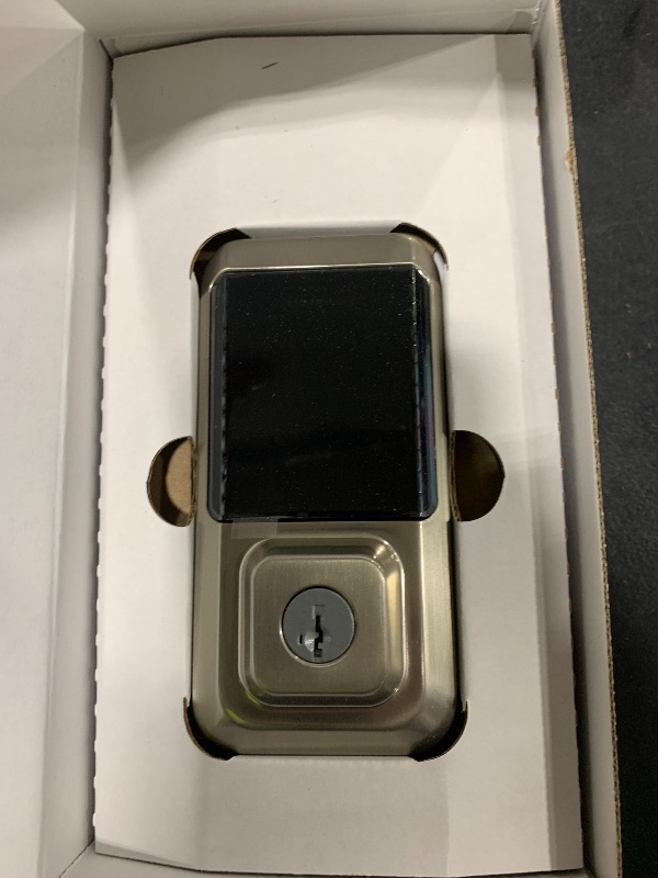 Photo 1 of Kwikset Halo Wi-Fi Smart Lock, Keyless Entry Door Deadbolt, Geofence Auto-Unlock, Grade AAA Certified, No Hub Easy Install, Satin Nickel Lifetime Finish Warranty, Touchscreen