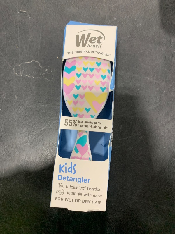 Photo 1 of Wet Brush Kids Detangler Hair Brushes - Midi Hearts - Detangling Brush with Ultra-Soft IntelliFlex Bristles Glide Through Tangles with Ease - Pain-Free Comb for All Hair Types (Pack of 2)