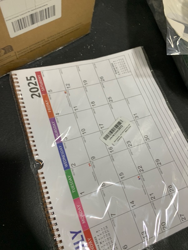 Photo 1 of Wall Calendar 2025-2026, 15 x 11.5 inches 18 Month Calendar July 2025-December 2026, Twin-Wire Binding with Hanging Hook and Julian Dates (Simplicity)