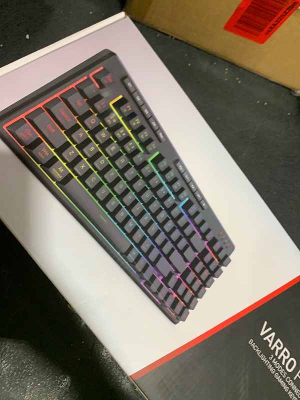 Photo 1 of Redragon K517 Pro Wireless Gaming Keyboard, RGB Backlit, Tri-Mode BT/2.4GHz/USB-C, 96% Mechanical Feel 94 Keys Computer Keyboard with 4 Macro Keys, Number Pad, 4000mAh Battery for Win/MAC