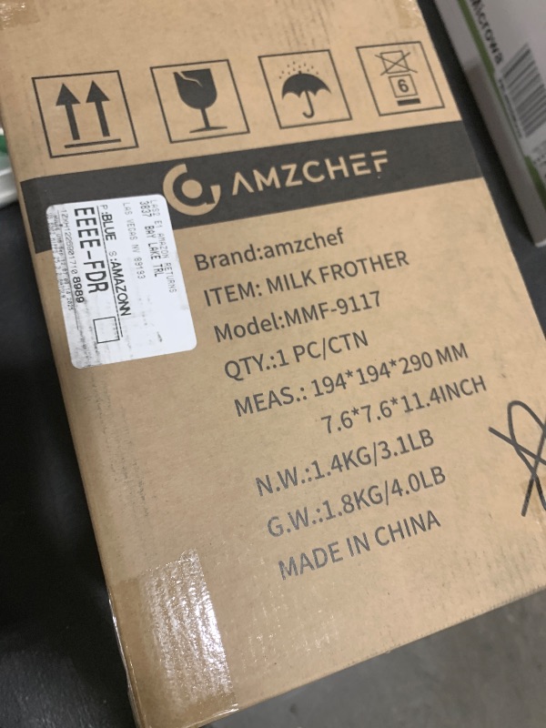 Photo 1 of AMZCHEF 8-IN-1 Milk Frother and Steamer 550 Watts, 21 oz Split Stainless Steel Automatic Steamer, Milk's Warmer for Latte, Cappuccino, Hot and Cold Froth, Heated Milk, Hot Chocolate, Baby Food silver