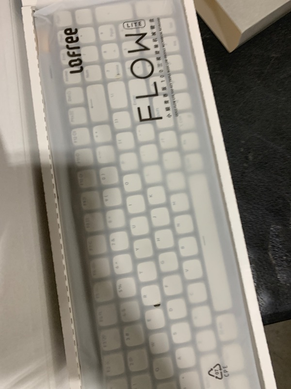 Photo 1 of Flow Lite 100 Keys Low Profile Mechanical Keyboard, Swappable Rechargeable Wireless Keyboard with 2.4G Receiver, Bluetooth and Wired Connection for Windows, Mac/Specter Linear Switches (Marble)