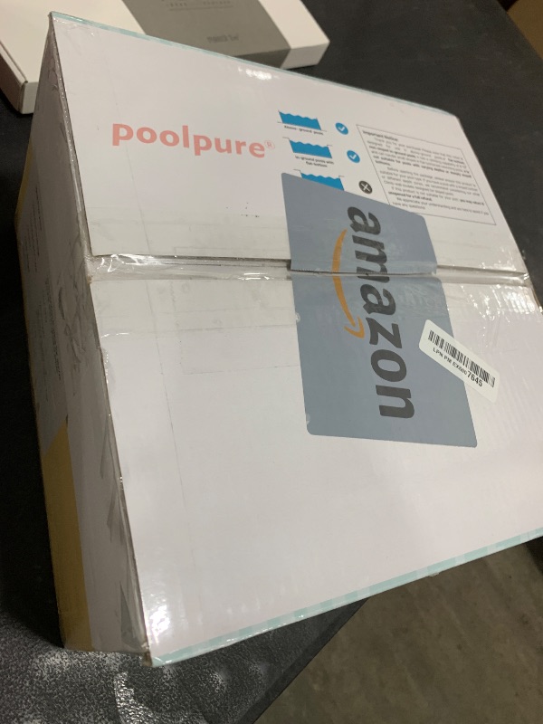 Photo 1 of POOLPURE Cordless Robotic Pool Cleaner - Dual 30W Motors, 100Min Runtime, for Above & In-Ground Pools Up to 1000 Sq.Ft, Auto-Parking, Advanced Waterproof Technology