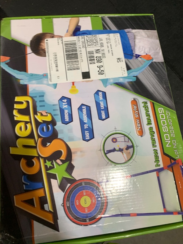 Photo 1 of 2 Pack Bow and Arrow Set for Kids, Light Up Archery Set with 14 Suction Cup Arrows, Archery Targets Outdoor Games for Kids Ages 4-8 8-12, Birthday Gifts Toys for 5 6 7 8 9 10 11 12 Year Old Boys Girls