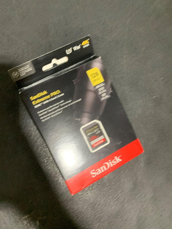 Photo 1 of SanDisk 128GB Extreme PRO SDXC UHS-I Memory Card - C10, U3, V30, 4K UHD, SD Card - SDSDXXD-128G-GN4IN