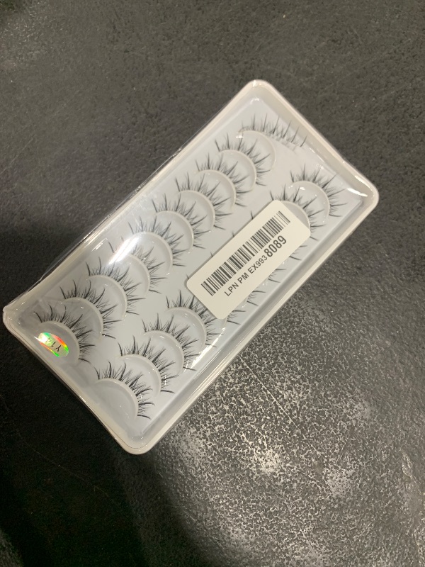 Photo 1 of outopen Manga Lashes with Clear Band Japanese Anime Cosplay Eyelashes Asian False Eyelashes Natural Look Like Individual Clusters(B02-Asian Style | 9-13MM)