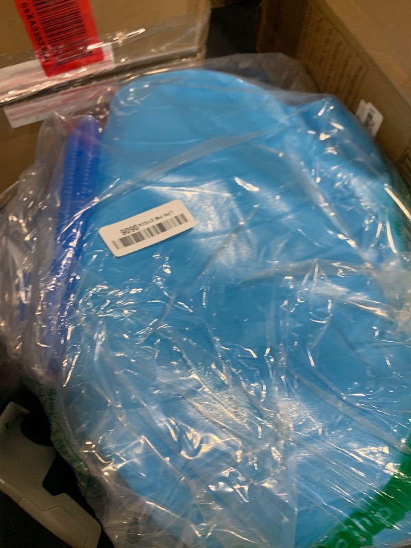 Photo 1 of Fitvids Anti-Burst Slip Resistant Exercise Ball - 34-inch Blue, 2,000-Pound Capacity, Quick Pump