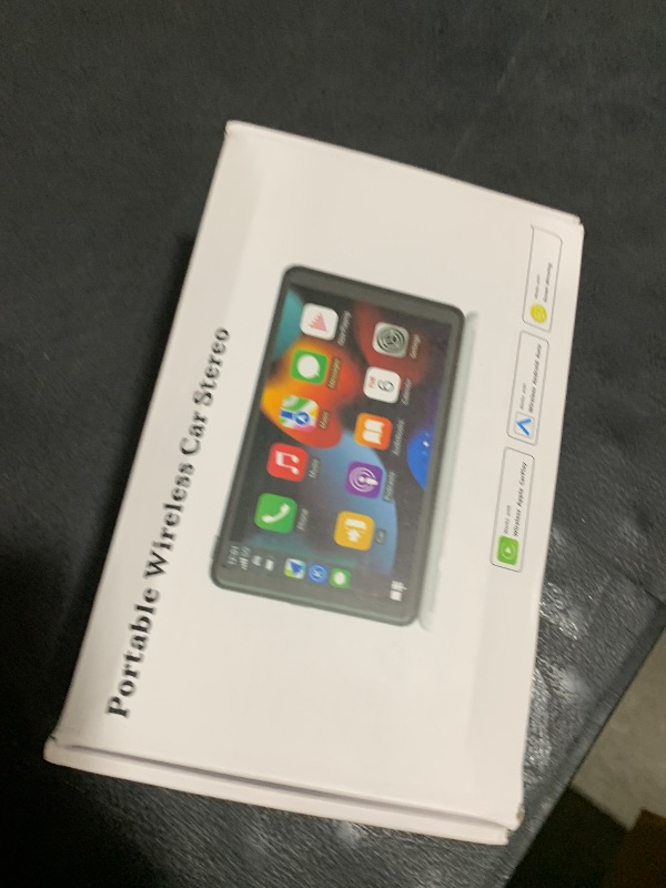 Photo 1 of 2025 Enhanced Carplay Screen for Car - 7" HD Portable Carplay & Android Auto with Bluetooth, HD Backup Camera, GPS Navigation, Siri, FM Radio, AUX, and Mirror Link – Compatible with All Vehicles