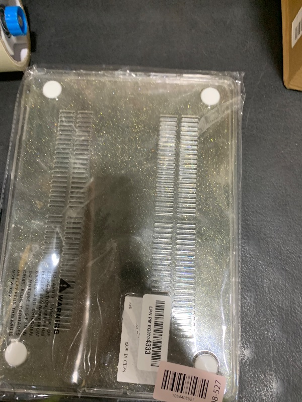 Photo 1 of DONGKE Compatible with M4 MacBook Pro 14 inch Case 2024 2023 2021 A3112 A3401 A3185 M3 A2918 A2992 M2 A2779 M1 A2442 Pro Max with Touch ID, Plastic Hard Shell with Keyboard Cover, Sparkly Clear