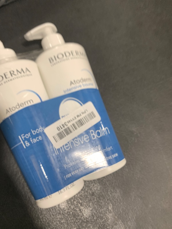 Photo 1 of Bioderma Atoderm Intensive Balm Duo Pack Ultra-Nourishing Body Cream for Very Dry Skin, 2x16.9 Fl Oz