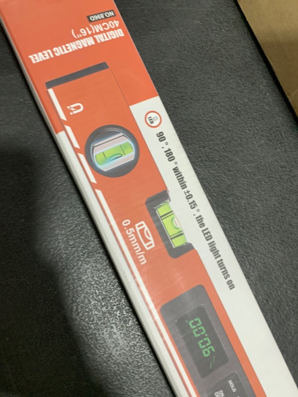 Photo 1 of 16inch Digital Level with LCD Display - Bubble Light Up Function - Multi Purpose:Magnetic Torpedo Level, Angle Finder 0-90° & 0-180° Range -Leveler Tool for Woodwork,Saw & Home Leveling