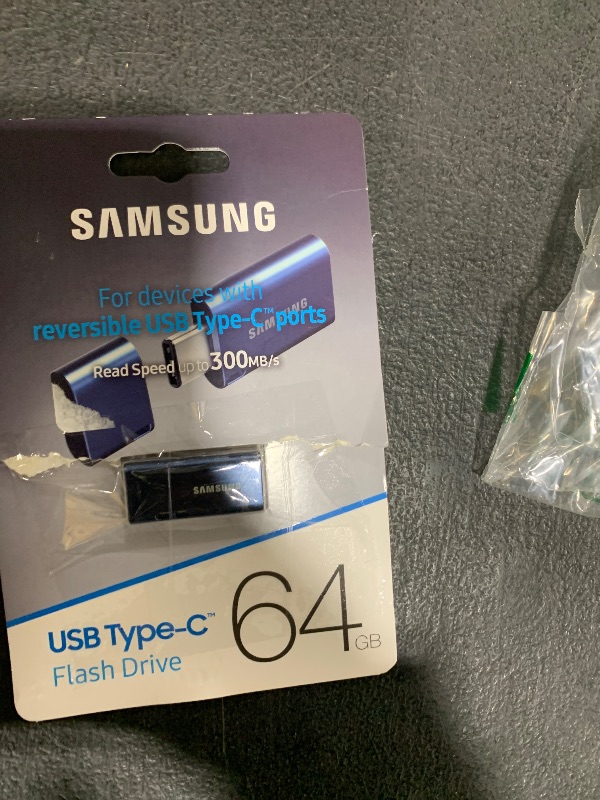 Photo 1 of SAMSUNG Type-C™ USB Flash Drive, 64GB, Transfers 4GB Files in 15 Secs w/Up to 300MB/s 3.13 Read Speeds, Compatible w/USB 3.0/2.0, Waterproof, 2022, Blue, MUF-64DA/AM