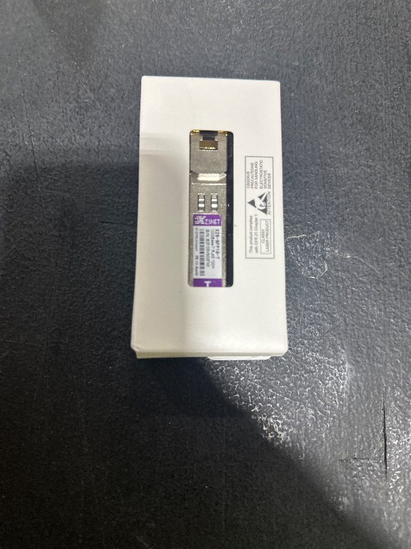 Photo 1 of XZSNET 1000BASE-T SFP Transceiver, SFP to RJ45, 1.25G Copper SFP to Ethernet Module Compatible with Cisco GLC-T/SFP-GE-T, Ubiquiti UniFi UF-RJ45-1G, Mikrotik, Meraki, Netgear, D-Link and More, 1 Pack
