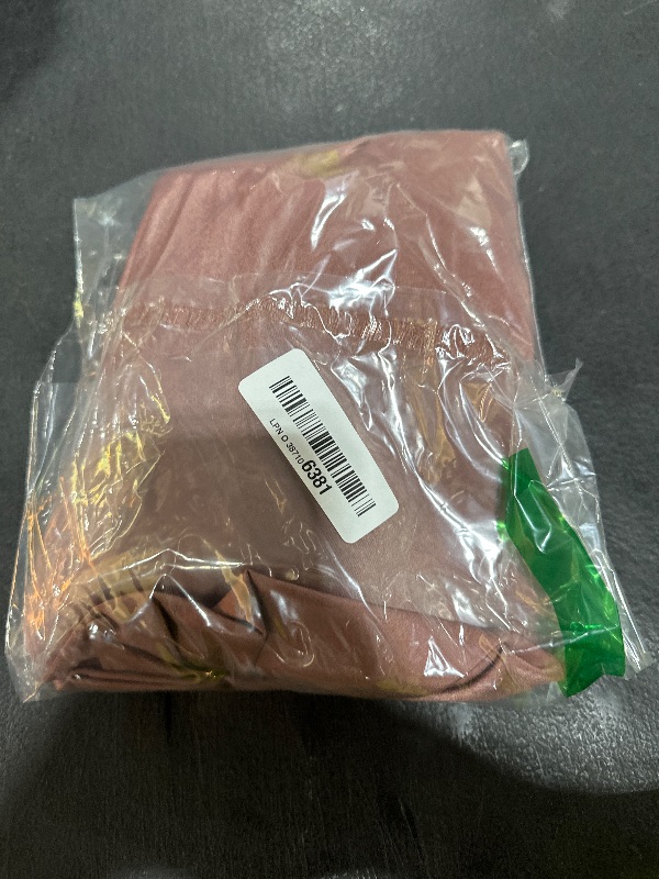 Photo 1 of Floerns Women's Plus Size Satin Spaghetti Strap Cowl Neck Wrap Party Cami Dress Brown 1XL