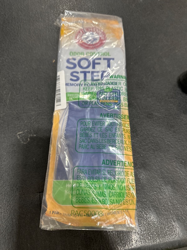 Photo 1 of Arm & Hammer Odor Control Soft Step Insoles, Memory Foam Insoles for Men, Best Insoles for Standing All Day, Foot Insoles, Shoe Insoles, pack of 6