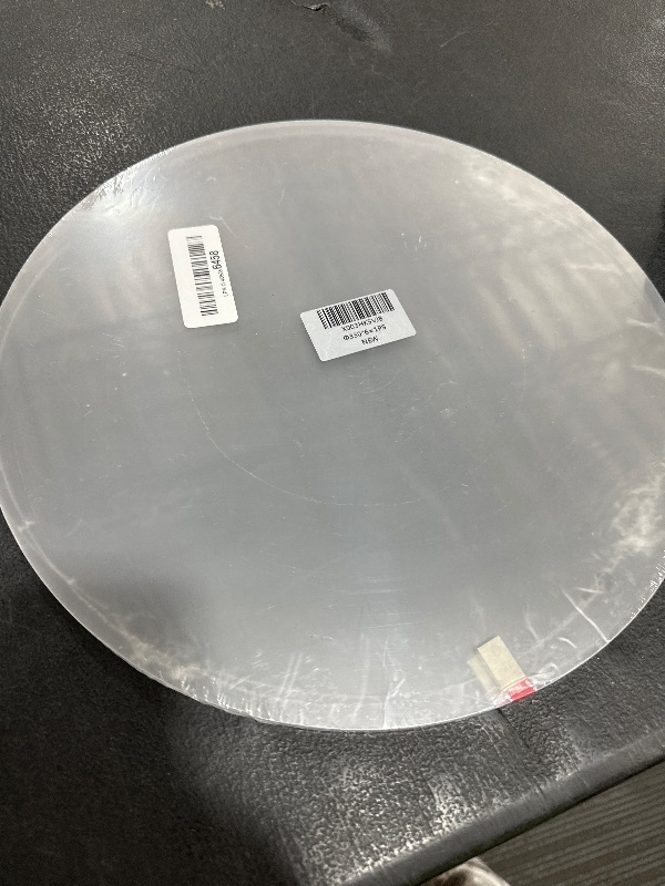 Photo 1 of 1/4" Plexiglass Sheet - 13" Diameter Clear Acrylic Circle, Cake Disk, Table Top, Backdrop